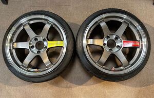 RAYS TE37SL 17インチ 9.5j+12 2本 中古 