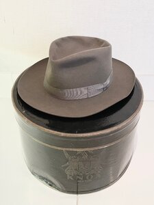 1950年代 ヴィンテージ ボルサリーノ【Borsalino】ファーハット Charcoal Grey 5 1/2 （ : 57cm）/ 付属箱