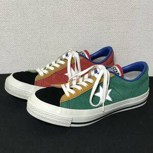 美品◆日本製◆限定モデル◆CONVERSE ONE STAR 23.0cm 4.5 マルチ クレイジーカラー スエード レザー ONESTAR コンバース ワンスター 23cm