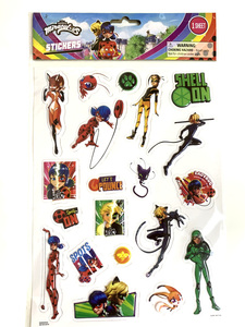 Miraculous Ladybug Raised (ミラキュラス レディバグ＆シャノワール) Sticker Sheet 立体シール ステッカー　