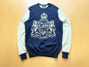 極美品◎超限定【創立50周年記念☆CREST SWEATER】POLO ラルフローレン本物を知る大人にオススメするセーター◎ハイゲージxダブルフェイス