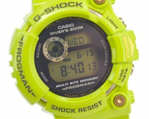 レアモデル [美品] 稼働品【CASIO】カシオ G-SHOCK FROGMAN フロッグマン GW-200F-3JR 雨蛙 Love The Sea And The Earth 動作OK 中古美品