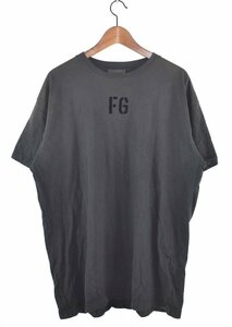 FEAR OF GOD/フィアーオブゴッド　7th　ヴィンテージ加工FGロゴプリントTシャツ　サイズ：XL　カラー：ブラック