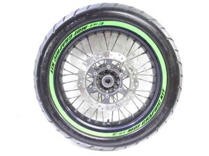 DトラッカーX LX250V 大人気!! EXCEL RIM リア モタードホイール 程度良好 溝有タイヤ付 検※ LX250E 250SB KLX250 LX250L KDX250 148S07