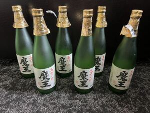 ☆名門の粋 魔王 本格焼酎 芋焼酎 720ml 25度 空き瓶☆6本セット☆オブジェに..