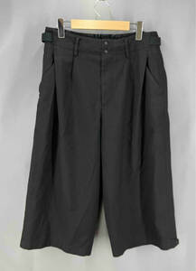 ★ Y-3 ワイスリー CROPPED WIDE PANTS GK7874 ワイドパンツ サイズS ブラック 通年