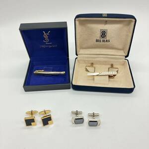 1円〜 5☆ dunhill YVESSAINTLAURENT BILL BLASS ネクタイピン カフスボタン アクセサリー カフス ダンヒル タイピン イブサンローラン