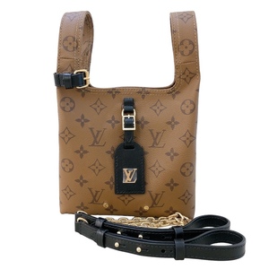 ルイ・ヴィトン LOUIS VUITTON アトランティスBB M46816 モノグラム ゴールド金具 モノグラム・リバース ショルダーバッグ レディース 中古