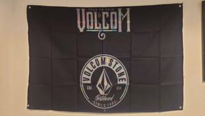 VOLCOM ボルコム フラッグ バナー ブラック　レインボー　 60cm×90cm 新品未使用 