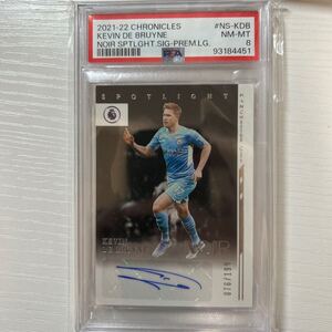 2021-22 Panini Chronicles Noir Kevin de Bruyne auto 199枚限定　PSA8