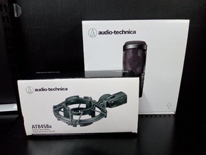 コンデンサーマイク・ショックマウントセット オーディオテクニカaudio-technica コンデンサーマイクAT2020 適合マウントAT8458a