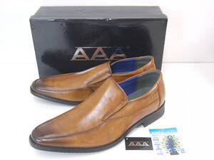 64 新品 AAA+ 30.0 3E ビジネスシューズ 紳士靴 LBR ライトブラウン 滑りにくい/軽量/衝撃吸収/大きいサイズ 