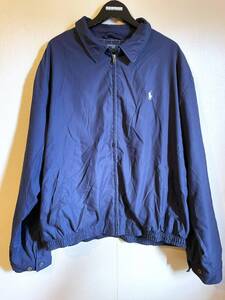 美品 POLO RALPH LAUREN ポロ ラルフローレン スウィングトップ ブルゾン ジャケット XXL ネイビー SWINGTOP JAKCET Lサイズ相当 Y2K 00s