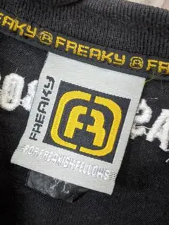 00s FREAKY デカロゴ ブラックフェード ヒップホップTシャツ