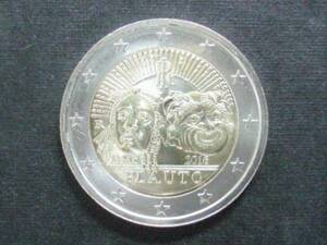 イタリア　２ユーロ記念硬貨　２０１６年　プラウトゥス　未使用