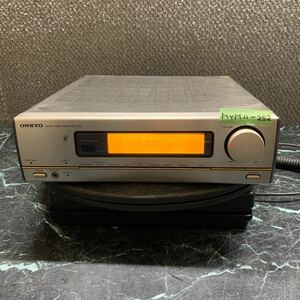 MYM11-252 激安 ONKYO R-05 FM/AM TUNER AMPLIFIER 通電OK 中古現状品 ※3回再出品で処分