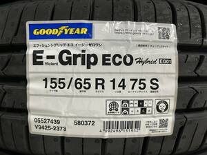 【2024年製】 4本送料込み 17,200円～ 個人宅宛てもOK！ EG01 155/65R14 75S グッドイヤー GOODYEAR 夏タイヤ 正規品 在庫有