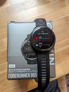 GARMIN Forerunner 965 ブラック ガーミン スマートウォッチ