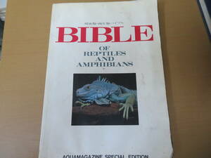 爬虫類・両生類バイブル　 アクアマガジン別冊　カメ トカゲ ボア パイソン カメレオン