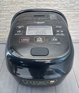 2023年製 使用期間極少 ZOJIRUSHI 象印 圧力IH炊飯ジャー 極め炊き NW-CA10 ブラック 黒まる厚釜 5合炊き 炊飯器 日本製 ブラック 動作品