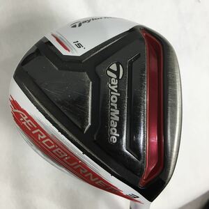 本州のみ送料無料◇【即決価格】3w TaylorMade AERO BURNER/ TM1-215〔15度：硬さS：長さ43in：D-3：314g〕メンズ右　カバー無し