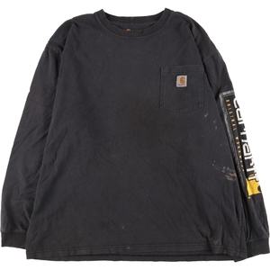 古着 カーハート Carhartt ORIGINAL FIT ロングTシャツ ロンT メンズXL /eaa411540