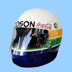 海外　高品質　送料込み　アイルトン・セナ　 AYRTON SENNA 1977　　F1　ヘルメット　等身大サイズ　 　レプリカ　高品質