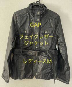 2407047(送料込¥3600)GAPギャップ フェイクレザージャケット サイズM