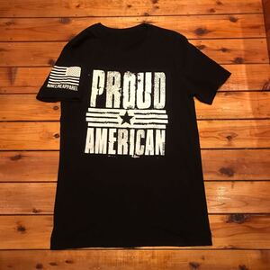 PROUD AMERICAN Tシャツ プリントTシャツ ブラック　Mサイズ アメリカ古着　USA古着