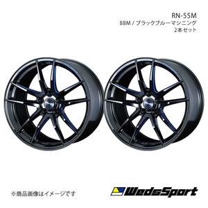 WedsSport/RN-55M ランサーエボリューション10 CZ4A アルミホイール2本セット【19×8.5J 5-114.3 INSET38 BBM】0073554×2