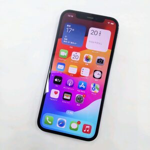 中古 iPhone12 64GB　MGHN3J/A ブラック SIMフリー バッテリー77％ 判定〇