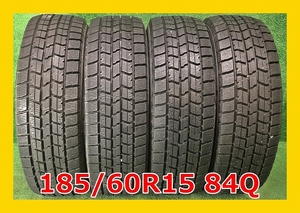 ★2021年製 185/60R15 84Q GOODYEAR ICE NAVI7 中古 スタッドレスタイヤ 4本 15インチ★