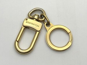 1000円スタート キーリング LOUIS VUITTON ルイヴィトン アノクレ ゴールド 全長8.1×幅1.8cm キーホルダー ブランド小物 11 K3007