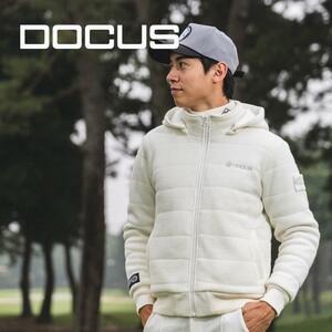 DOCUS(ドゥーカス) ヒート ジャケット　L　オフホワイト　定価44000円★新品 送料無料★DCM23A016 ゴルフ ウェア 秋 冬 中綿 5622669