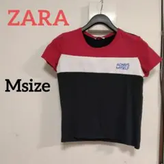 ZARA ザラ 半袖 Tシャツ トップス ビッグロゴ レディース M