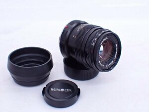 MINOLTA/ミノルタ 中望遠レンズ M-ROKKOR 90mm F4 ライカMマウント レンズフード付 ロッコール ◆ 6EDBF-6