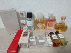 【未使用/中古】香水 おまとめ 大量 CHANEL / Dior / ルブタン / ジョーマローン / ゲラン / ルガリオン / ニナリッチ / オーダス 現状品