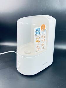 アイリスオーヤマ 加熱式加湿器 KSHM-120RA-W 中古 2019年式 清潔 120mL/h 可愛い 家電 電化製品