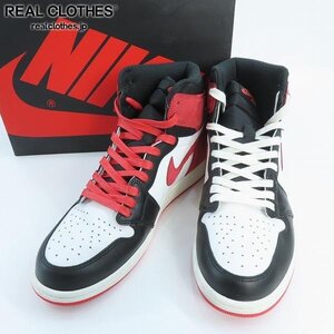 NIKE/ナイキ AIR JORDAN 1 RETRO HIGH OG/エアジョーダン1 レトロ ハイ トラックレッド 555088-112/29 /080