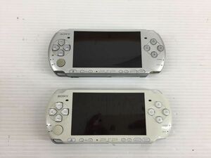 DA310-1121-35【ジャンク】SONY PSP PSP-3000 ホワイト シルバー 2台セット 動作未確認 ゲーム機