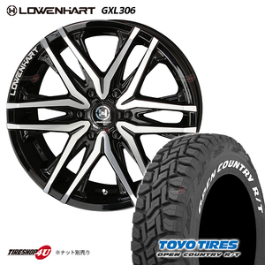 4本セット LOWENHART レーベンハート GXL306 20x8.5J 6/139.7 +20 GBP TOYO トーヨー オープンカントリー R/T 265/50R20 ハイラックス