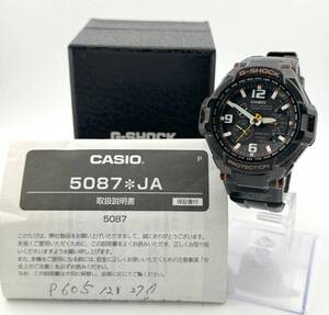 「カシオ　1円～」　「CASIO」　GW-4000　ジーショック　ブラック　腕時計　ソーラー　稼働　メンズ　T12745