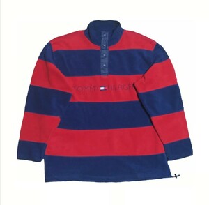 TOMMY HILFIGER(トミーヒルフィガー) フリースジャケット 古着 フリース ボーダー ジャケット トミーヒルフィガー TOMMYHILFIGER TOMMY 