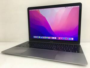 ☆【良品 13.3インチ】Apple MacBook (Retina, 12-inch, Early 2016) A1534 Core m7(6Y75)/1.3GHz RAM:8GB/SSD:512GB Monterey 動作品