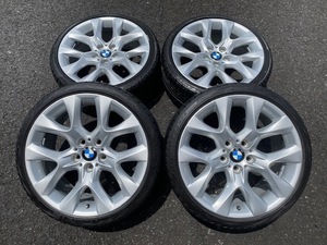 3シリーズ流用セット 希少 BMW X5(E70)純正 スタースポーク334 9J-19インチ ET48 PCD120 235/35R19 E90,E91,E92,E93,F30,F31 などに