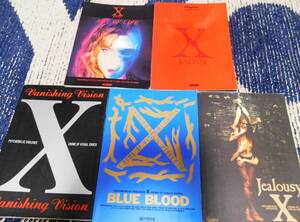 X JAPAN バンドスコア 5冊セット VANISHING VISION/BLUE BLOOD/JEALOUSY/ART OF LIFE/Singles～Atlantic Years～ YOSHIKI HIDE PATA HEATH