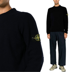 送料無料 20 STONE ISLAND ストーンアイランド 7915524A3 V0029 ブラック ニット セーター size M