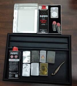 #2270A【使用品】Zippo 7点セット ライター オイル キセル スペシャルエディション 喫煙具 浜崎あゆみ 趣味【着火未確認/現状お渡し】