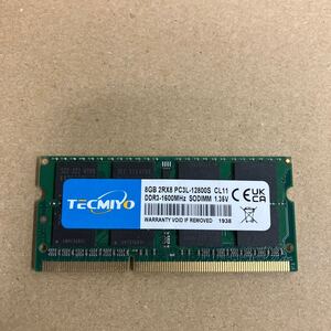 リ53 TECMIYO ノートPCメモリ 8GB 2Rx8 PC3L-12800S 