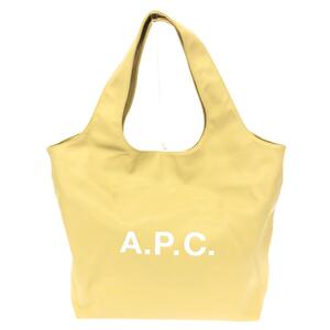 良好◆A.P.C. アーペーセー トートバッグ◆ イエロー リサイクルフェイクグレインレザー ユニセックス bag 鞄